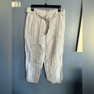 Chico’s 0.5 Light Blue Pant Belted Zipper Clasp  Preowned